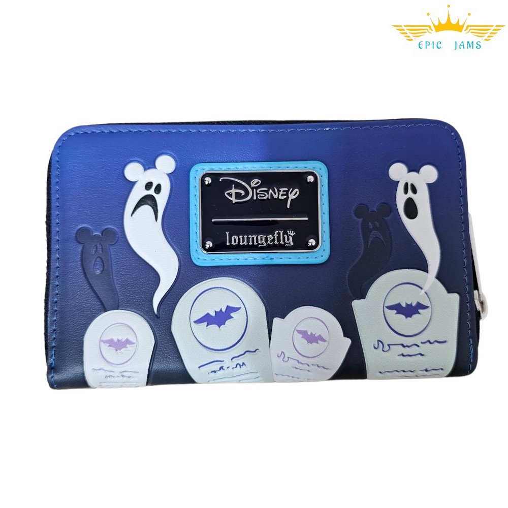 Loungefly Mickey and Friends Halloween Haunted House Zip Around Wallet - Picture 3 of 4